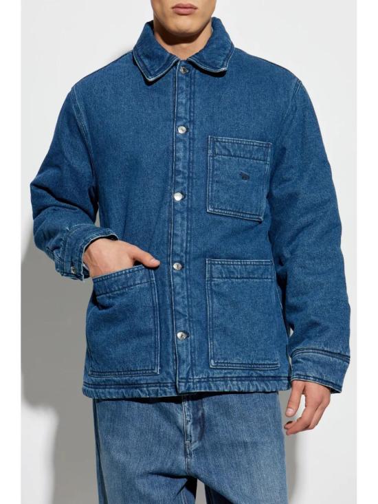  메종키츠네 데님 자켓 NM02119WW5023 blue - MAISON KITSUNE