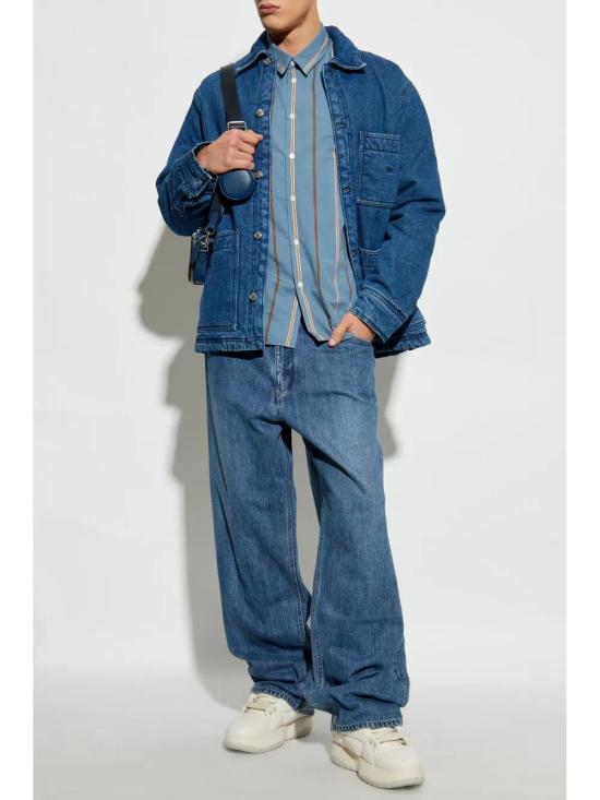  메종키츠네 데님 자켓 NM02119WW5023 blue - MAISON KITSUNE