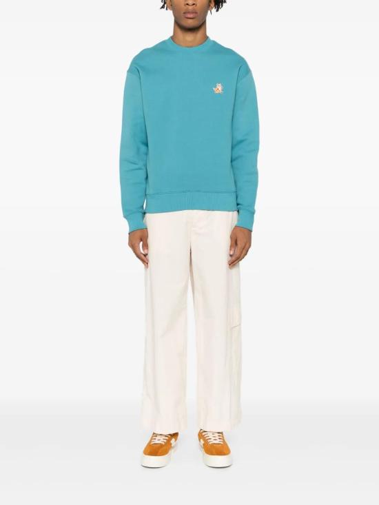  메종키츠네 긴팔 티셔츠 MM00313KM0307P456 aqua - MAISON KITSUNE