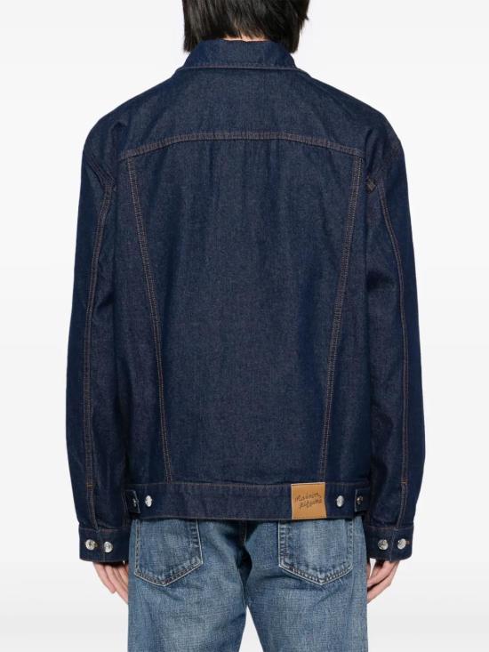  메종키츠네 데님 자켓 NM02111WW0081P470 indigo - MAISON KITSUNE