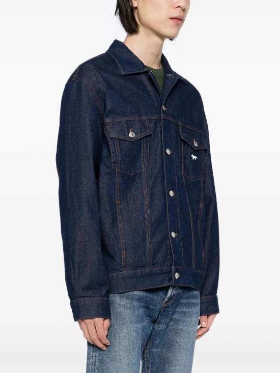  메종키츠네 데님 자켓 NM02111WW0081P470 indigo - MAISON KITSUNE