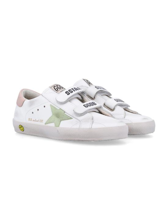 25SS [키즈] 골든구스 스니커즈 F00111F006762 12152 WHITE LIGHT GREEN - GOLDEN GOOSE