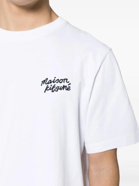  메종키츠네 반팔 티셔츠 MM00126KJ0118 white - MAISON KITSUNE
