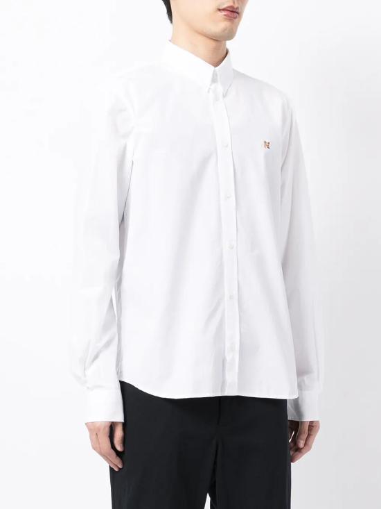 메종키츠네 긴팔 셔츠 HM00435WC0025 white - MAISON KITSUNE