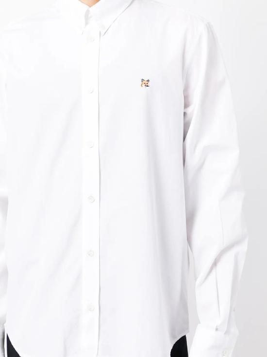 메종키츠네 긴팔 셔츠 HM00435WC0025 white - MAISON KITSUNE
