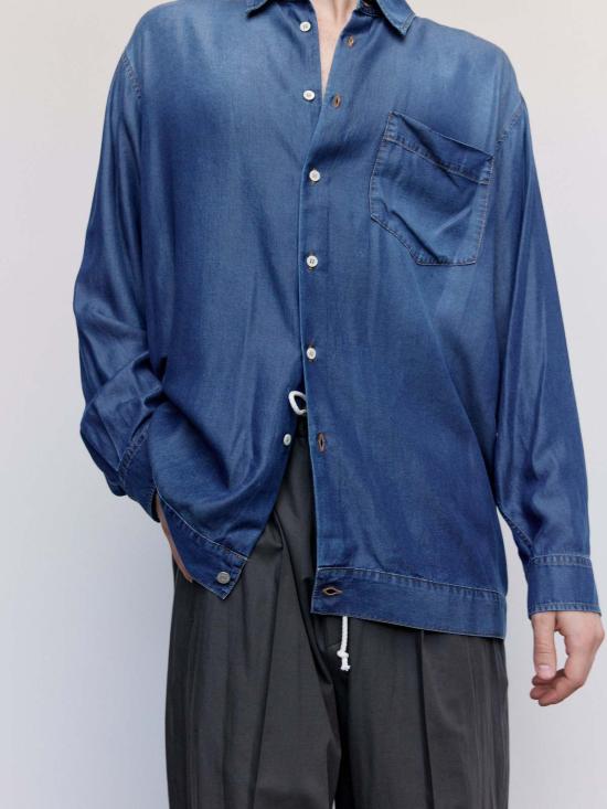  마리아노 데님 셔츠 Magliano 인디고 오피치나 피자마