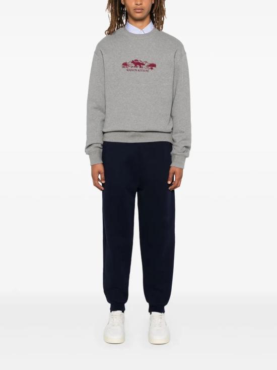  메종키츠네 긴팔 티셔츠 NM00308KM0307 grey - MAISON KITSUNE