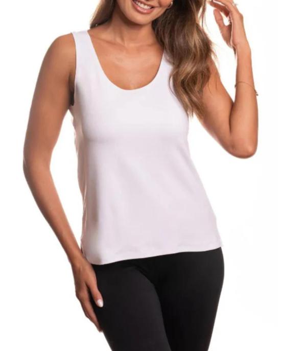  아누 마이애미 민소매 티셔츠 A’Nue Miami Easy Fit 탱크탑 화이트 - A'NUE MIAMI