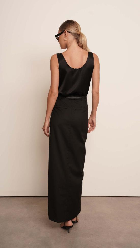  파렌테지 롱 스커트 안나 맥시 스커트 블랙 - PARENTEZI