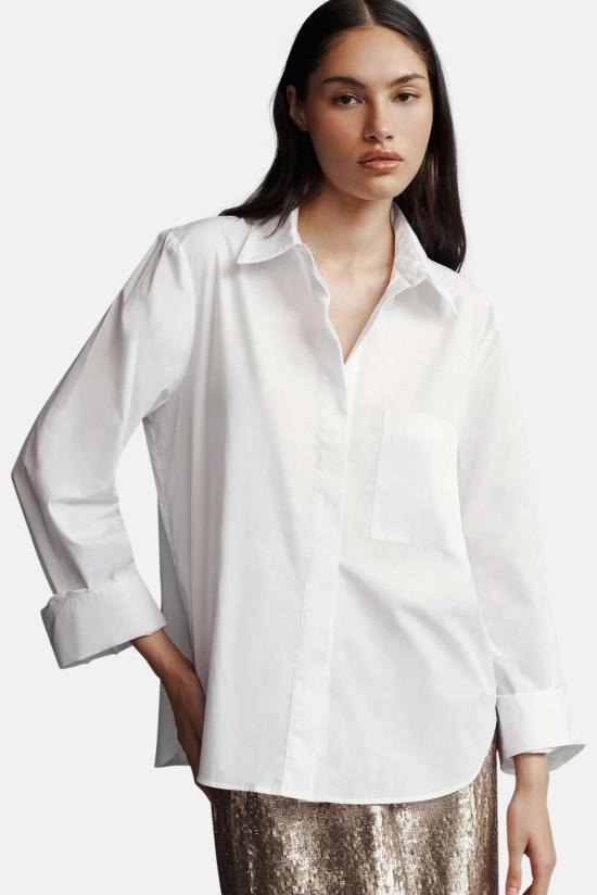  티더블유피 셔츠 Twp 남자친구 셔츠 화이트