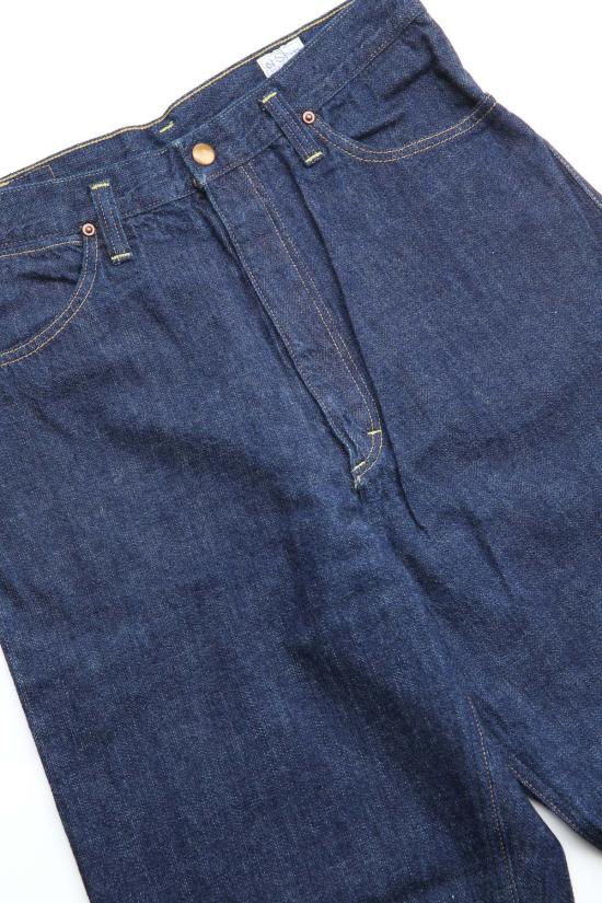  오어슬로우 데님 팬츠 Orslow Standard 하이웨이스트 셀비지 데님 원워시 - ORSLOW