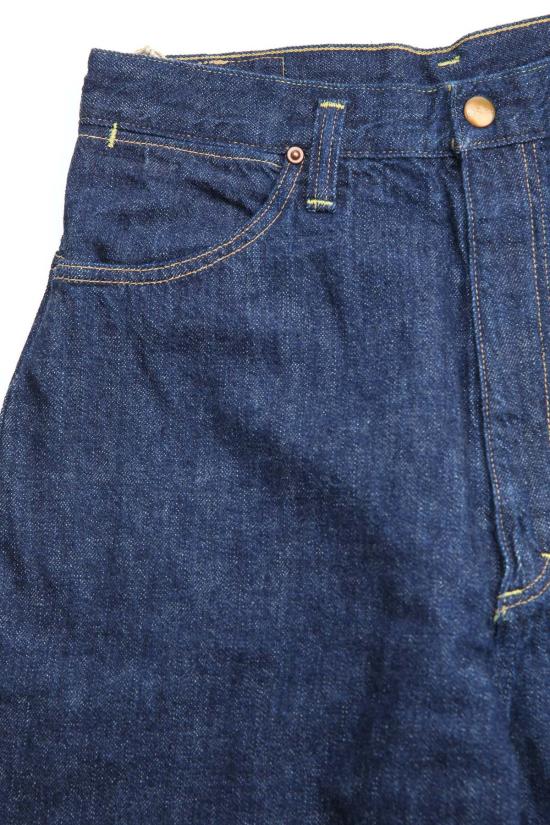  오어슬로우 데님 팬츠 Orslow Standard 하이웨이스트 셀비지 데님 원워시 - ORSLOW