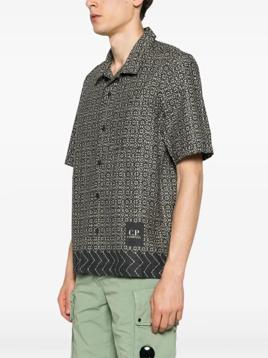  씨피 컴퍼니 반팔 셔츠 16CMSH280A110098P black - C.P. COMPANY