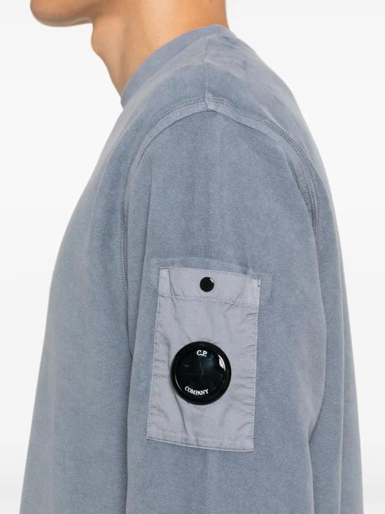  씨피 컴퍼니 긴팔 티셔츠 17CMSS285A006614G blue - C.P. COMPANY