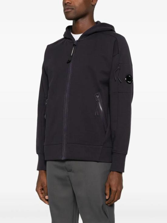  씨피 컴퍼니 후드 티셔츠 17CMSS025A005086W dark purple - C.P. COMPANY