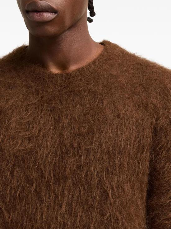  아미 스웨터 H24HKS047KN0056 ochre brown - AMI