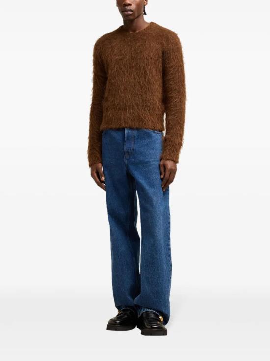  아미 스웨터 H24HKS047KN0056 ochre brown - AMI