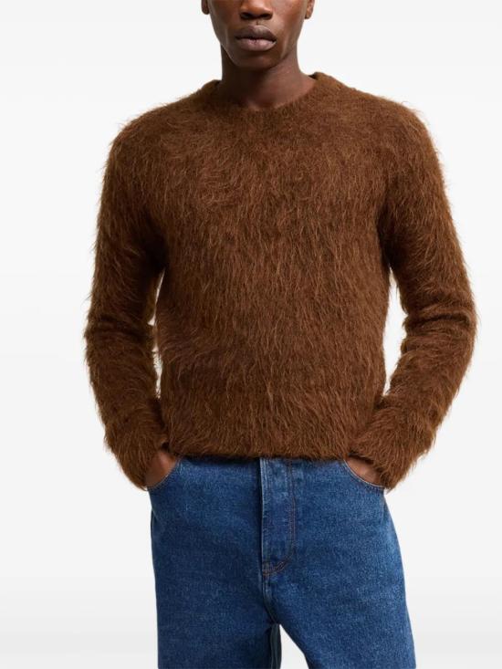  아미 스웨터 H24HKS047KN0056 ochre brown - AMI