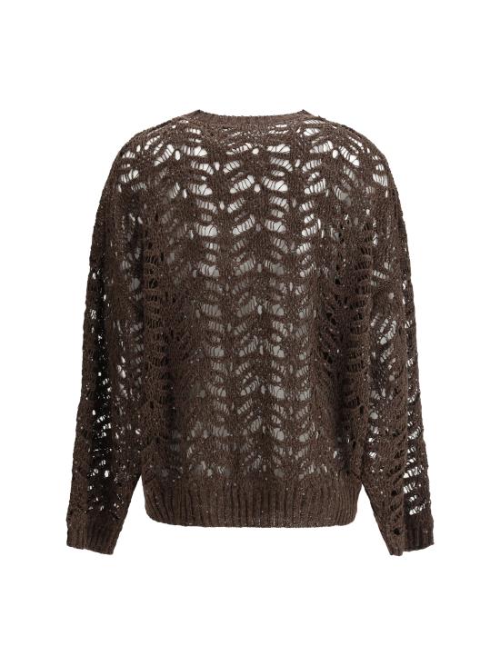 25SS 브루넬로 쿠치넬리 스웨터 MGD562310 C3974 BROWN - BRUNELLO CUCINELLI