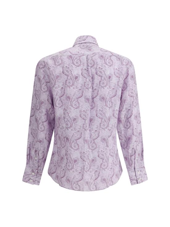 25SS 브루넬로 쿠치넬리 긴팔 셔츠 MM6881718 C002 PURPLE - BRUNELLO CUCINELLI