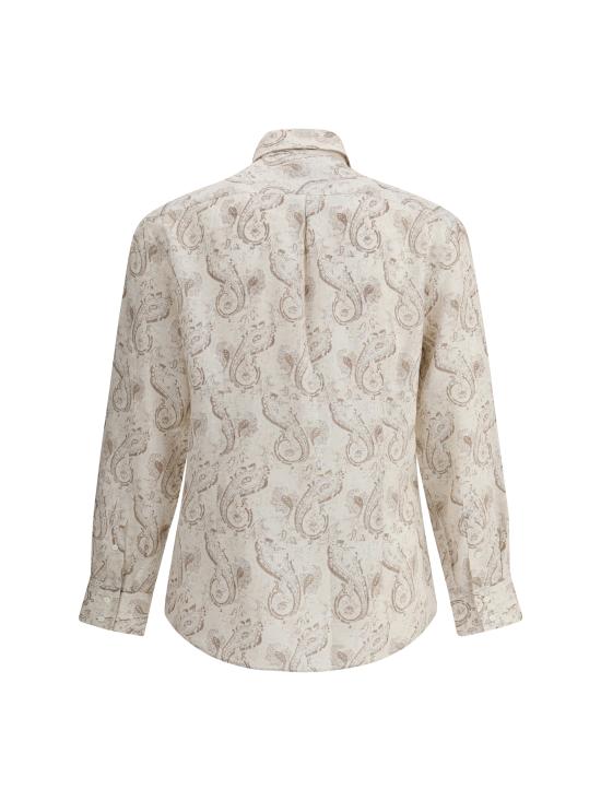 25SS 브루넬로 쿠치넬리 긴팔 셔츠 MM6881718 C001 BROWN - BRUNELLO CUCINELLI