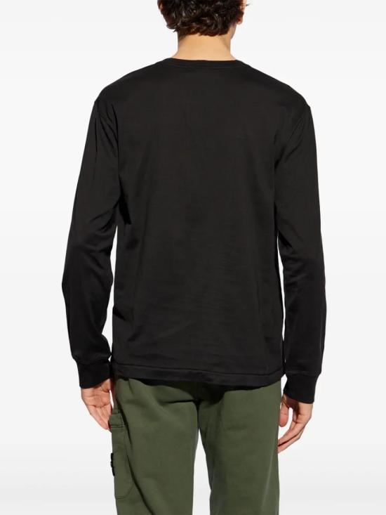  스톤 아일랜드 긴팔 티셔츠 K1S152100227S0013 black - STONE ISLAND