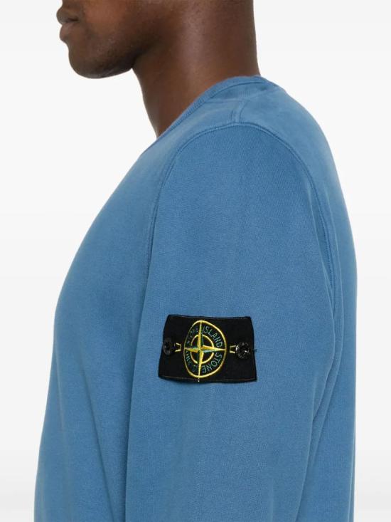  스톤 아일랜드 긴팔 티셔츠 811562420 blue - STONE ISLAND