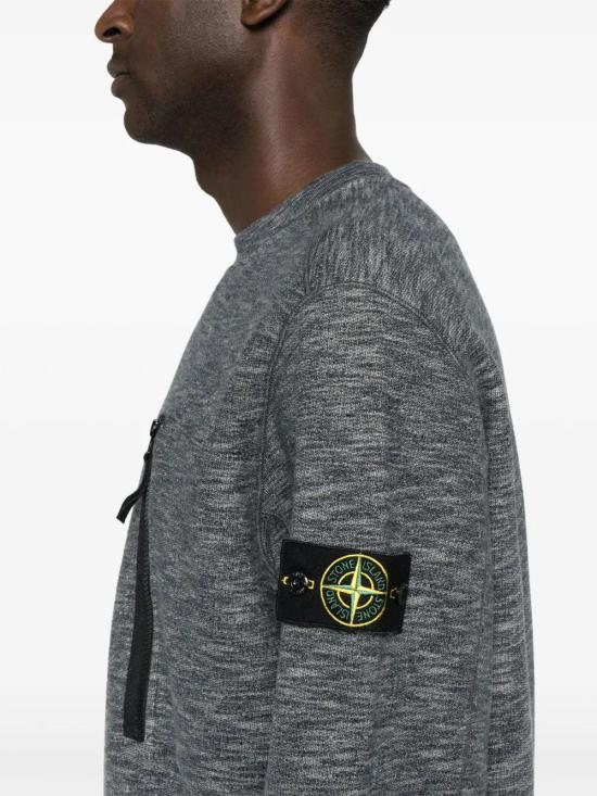  스톤 아일랜드 긴팔 티셔츠 811565338 grey - STONE ISLAND