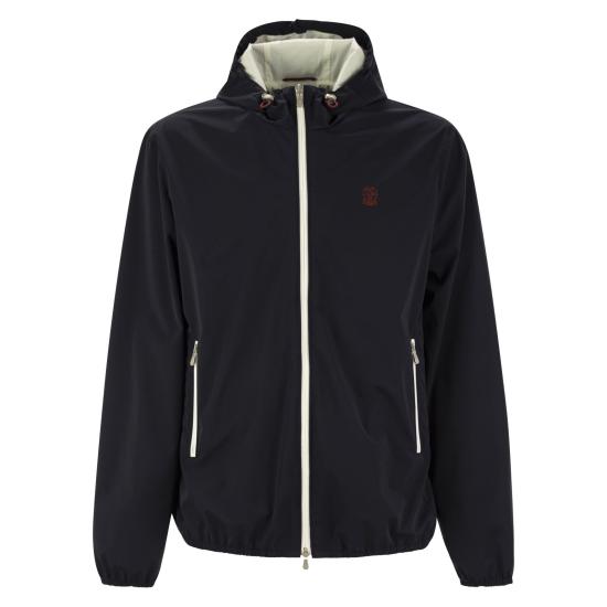  브루넬로 쿠치넬리 멤브레인 나일론 블루종 MM49A7440G NAVY