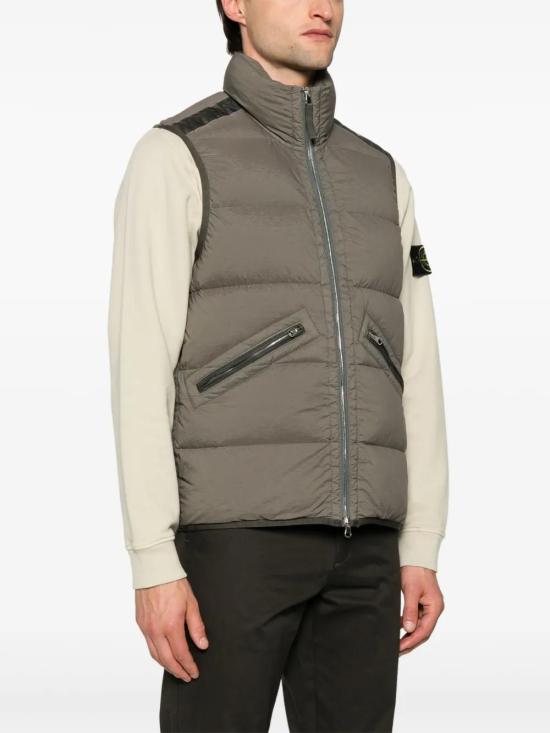  스톤 아일랜드 베스트 8115G0828 walnut - STONE ISLAND