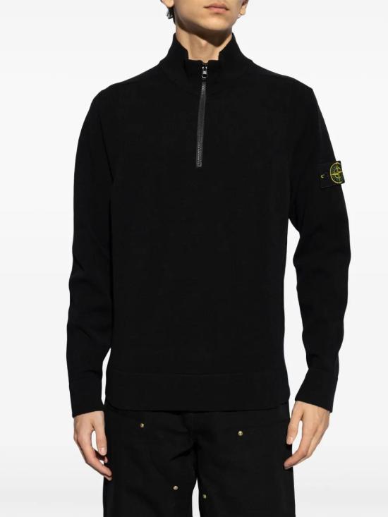  스톤 아일랜드 긴팔 티셔츠 8115521A1 black - STONE ISLAND