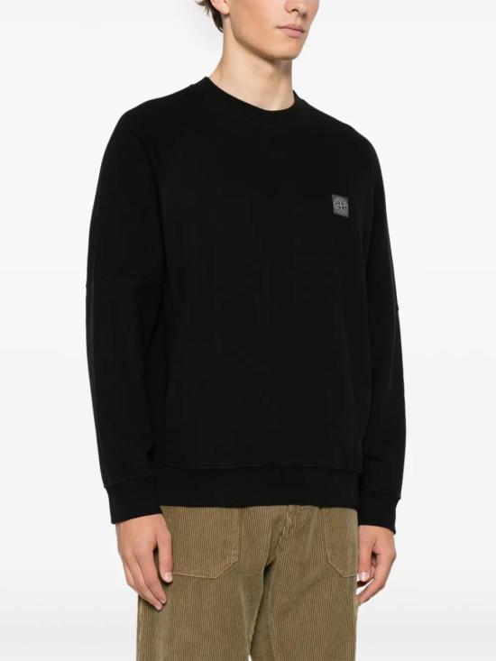  스톤 아일랜드 긴팔 티셔츠 811560252 black - STONE ISLAND