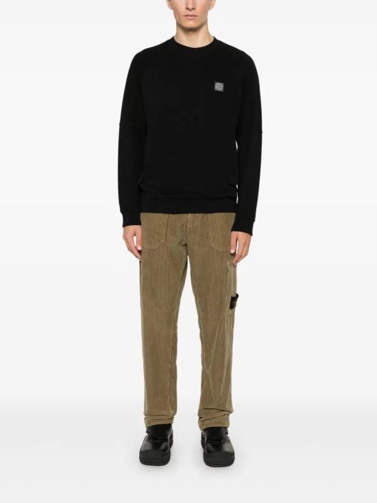  스톤 아일랜드 긴팔 티셔츠 811560252 black - STONE ISLAND