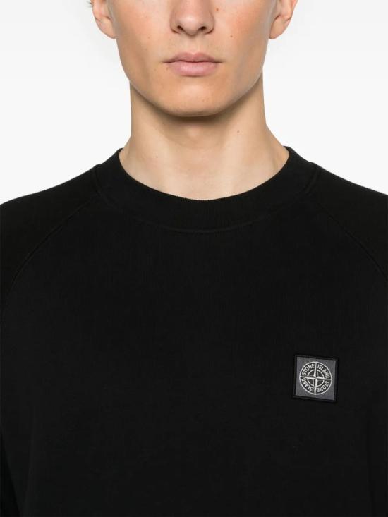  스톤 아일랜드 긴팔 티셔츠 811560252 black - STONE ISLAND
