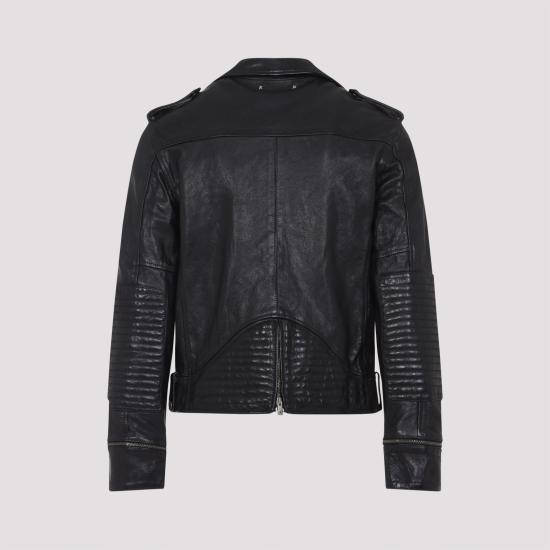 25SS 골든구스 바이커 자켓 GMP02258 P001195 90100 BLACK - GOLDEN GOOSE