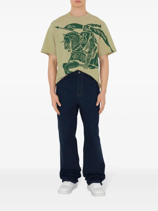  버버리 반팔 티셔츠 8090789 olive green - BURBERRY