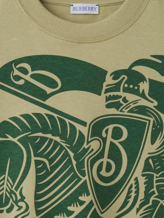  버버리 반팔 티셔츠 8090789 olive green - BURBERRY