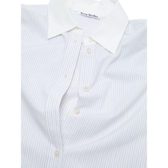 25SS 아크네 스튜디오 셔츠 AC0727 OL WH WHITE GREEN - ACNE STUDIOS