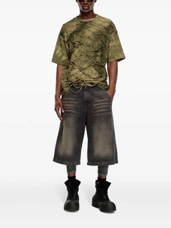  디젤 반팔 티셔츠 A148520ANAY olive green - DIESEL