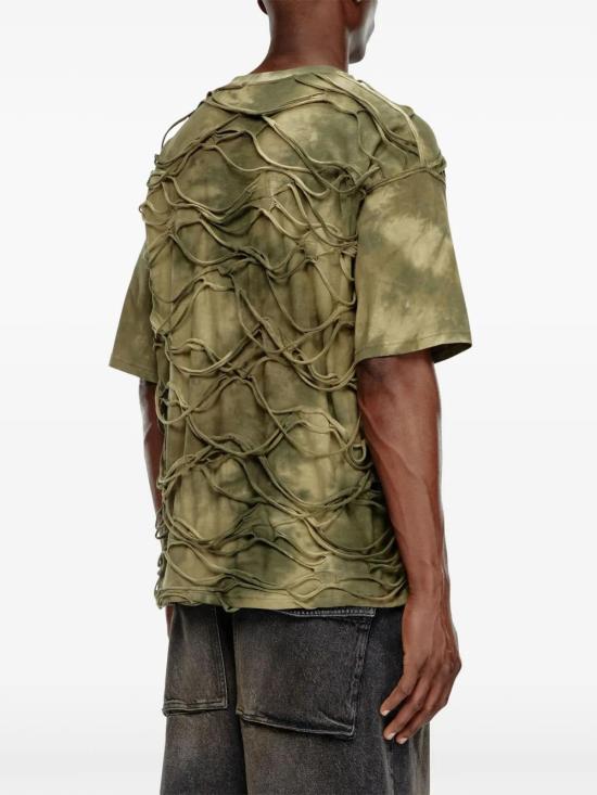  디젤 반팔 티셔츠 A148520ANAY olive green - DIESEL