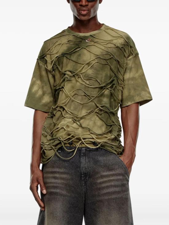  디젤 반팔 티셔츠 A148520ANAY olive green - DIESEL