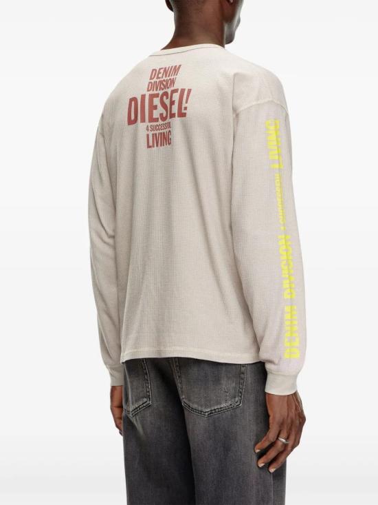  디젤 긴팔 티셔츠 A140390BNBM ecru - DIESEL