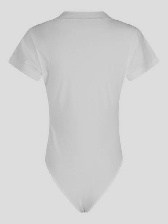 25SS 알라이아 반팔 티셔츠 AA9B0354J065A 000BLANC White - ALAIA