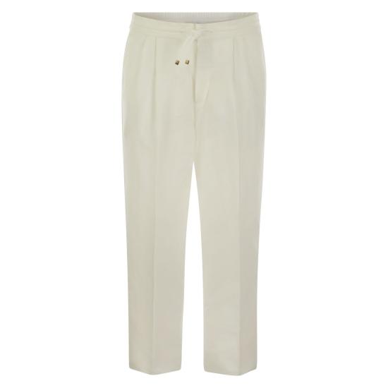  브루넬로 쿠치넬리 스트레이트 팬츠 MH255E1710 NATURAL