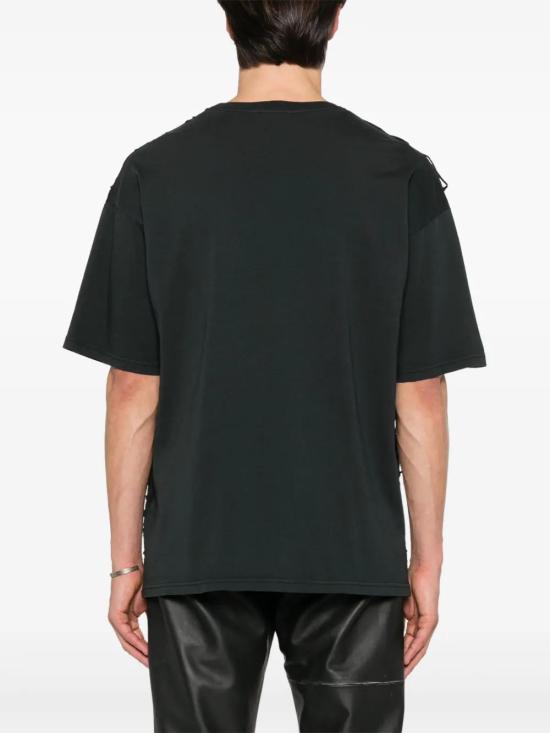  디젤 반팔 티셔츠 A176470SLBS black - DIESEL