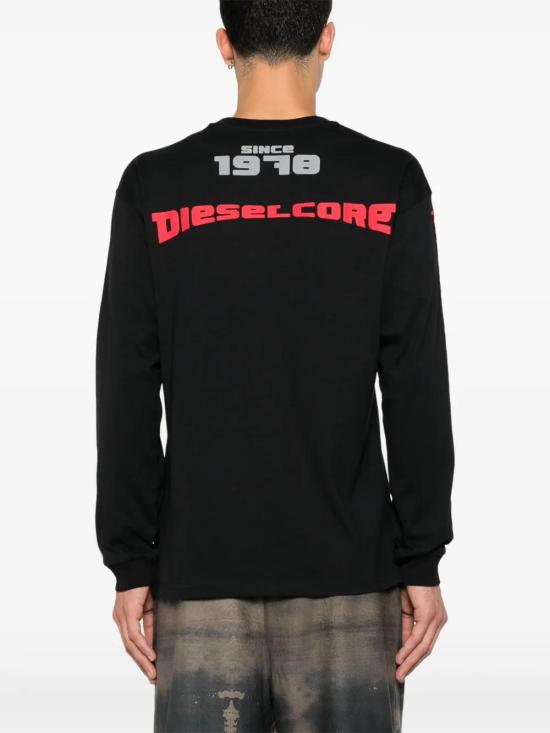  디젤 긴팔 티셔츠 A164910AKAK black - DIESEL