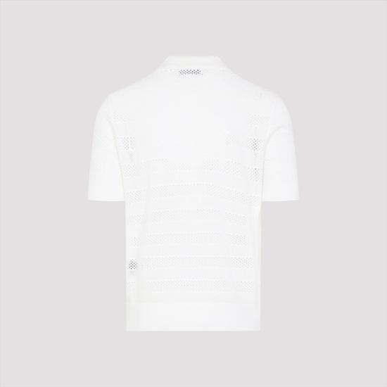 25SS 드리스 반 노튼 폴로 티셔츠 251021213 1701 1 WHITE - DRIES VAN NOTEN