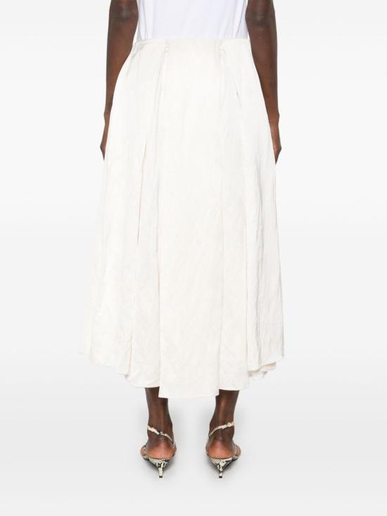 25SS ABADIA 미디 스커트 AB100160 WHI White - OTHER BRANDS