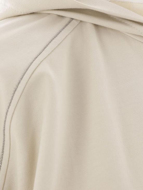 25SS 브루넬로 쿠치넬리 후드 티셔츠 MH827FB706 C2869 Beige - BRUNELLO CUCINELLI