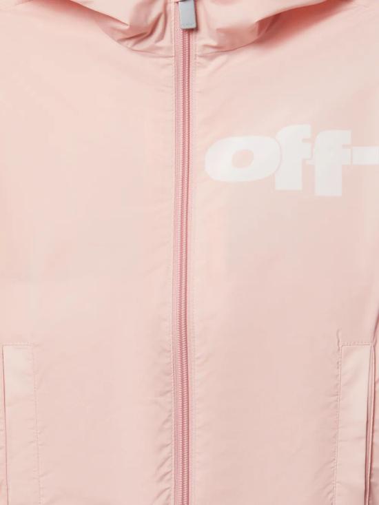 25SS [키즈] 오프화이트 캐주얼 자켓 OGEB004S25FAB001 3001 PINK WHITE - OFF WHITE
